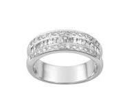 Alliance Diamants Ronds Baguettes 1 Carat Or Blanc 750 Girard - 35032GO - Réf. 35032GO