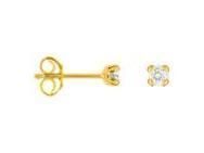 Boucle d'Oreilles Diamant 2 x 0.048 Ct Or Jaune 750 - OK202JB4 - Réf. OK202JB4