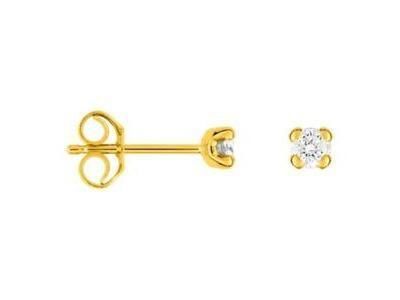 Boucle d'Oreilles Diamant 2 x 0.048 Ct Or Jaune 750 - OK202JB4 - Réf. OK202JB4