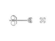 Boucle d'Oreilles Puces Diamant 2 x 0.048 Ct Or Gris 750 - OK202GB4 - Réf. OK202GB4