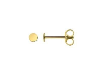 Boucle d'Oreilles Ronde Or Jaune 750 - E18123 - Réf. E18123