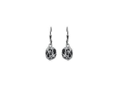 Boucles d'Oreilles Dormeuses Argent Hématite Jourdan - ABR 034 - Réf. ABR 034