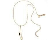 Collier en Or Jaune 375 avec Pendentif Laqué Noir - N11905 - Réf. N11905