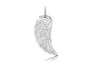 Engelsrufer, Pendentif Aile d'Ange argent rhodié cristal blanc - Réf. ERW-L3-01-ZI