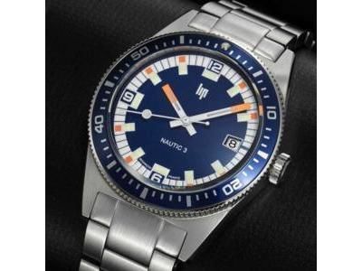 Lip Nautic 3 Bleue Automatique HD G100 Acier 39 MM 671853 - Réf. 671853