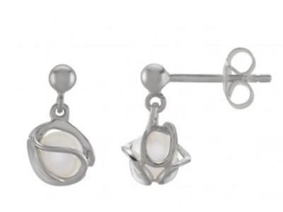 LYSE - Boucles d'Oreilles Jourdan Argent 925 Perle Blanche - AJF170261E - Réf. AJF170261E