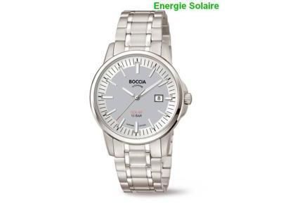 Montre Boccia Titane Solaire Homme 3643-03 - Réf. 3643 03