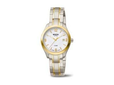 Montre Femme Titane Plaqué or Jaune Boccia - 3317-03 - Réf. 3317 03