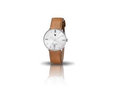 Montre Lip Dauphine 38 mm Verre Saphir Acier Cuir Marron 671422 - Réf. 671422