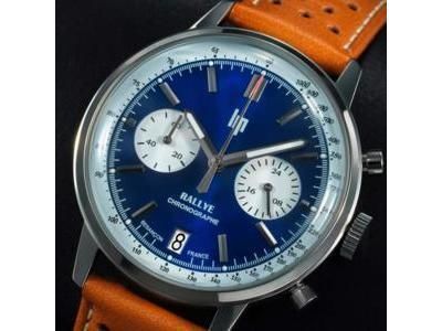 Montre Lip Rallye Chronographe Meca Quartz Bleue - 671807 - Réf. 671807