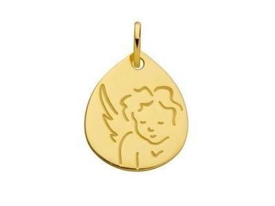 Pendentif Ange Or Jaune 750 Goutte - D21413 - Réf. D21413