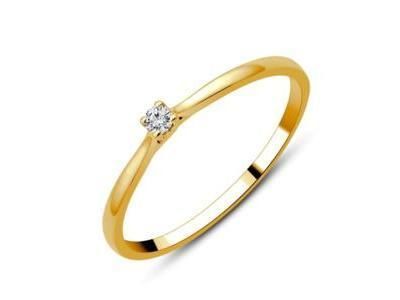 Solitaire Diamant 0.03 Carat Or Jaune 750 - CR54125D - Réf. CR54125D