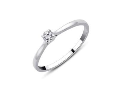 Solitaire Platine Diamant Naturel 0.10 Carat - CR48162DPT - Réf. CR48162DPT