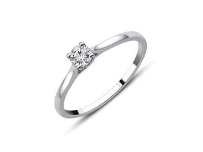 Solitaire Platine Diamant Naturel 0.20 Carat -  CR48166DPT - Réf. CR48166DPT